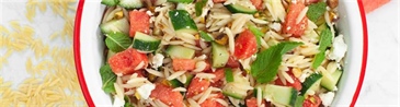 Watermelon Orzo Salad With Colavita Olive Oil